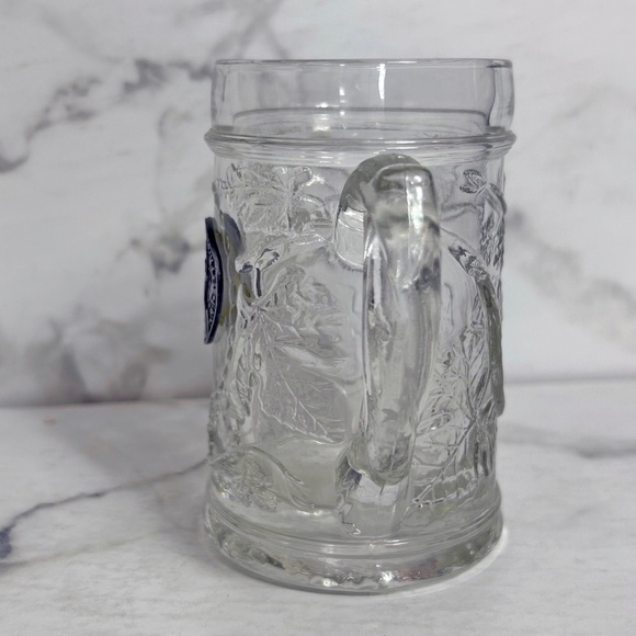 Vintage Beer Stein, heavy pressed glass, pewter medallion Nashville music City - Picture 5 of 7